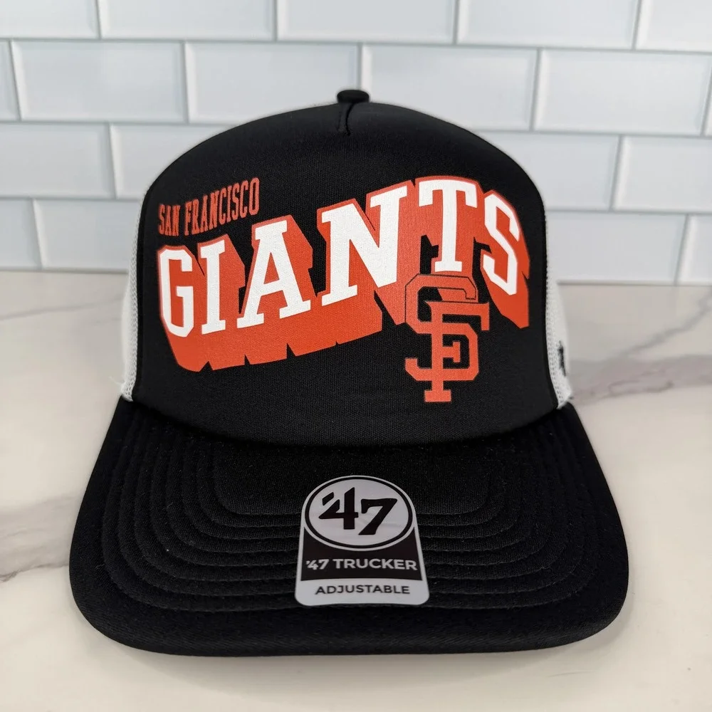 San Francisco Giants Hat Cap Snap Back Mens One Size Black White‎ 47 Baseball